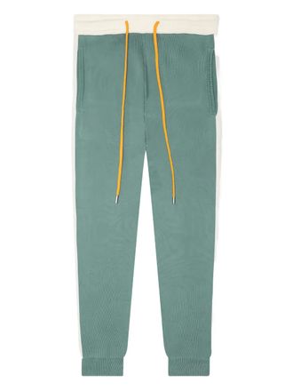 Rhude panelled knit trousers - Green
