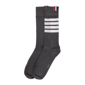 靴下・ソックス THOM BROWNE Men Ankle Socks MAS023B01690035 Gray Thom Browne Ankle Socks | ShopSimon