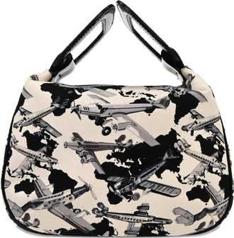 Chanel Borsa tote con stampa grafica 2005-2006 - Toni neutri