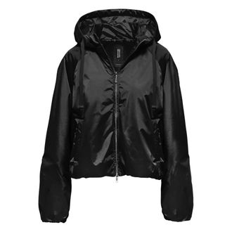 Bomboogie Light Jackets, female, Black, Size: XS Short Jacket in Glossy Cir&eacute;
