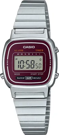 Casio Womens Vintage Digital Stainless Steel Watch - LA-670WA-4D
