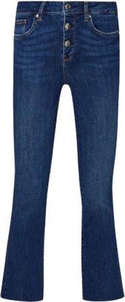 Liu Jo High Waist Princess Crop Flare Jeans - Dames - Skinny Jeans - Blauw - W29 - Katoen - Jeans