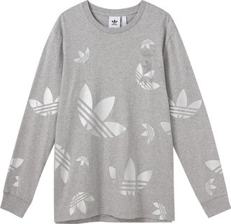 adidas Exclusive Trefoil Pullover Grey White FS7326