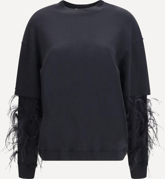 Darkpark Troy double-sleeve feather Top Female XS