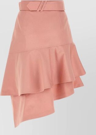 Burberry hollie skirt asymmetric hem belted waist