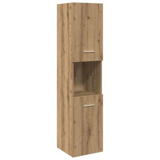 vidaXL Vidaxl - Armario Pared Ba&ntilde;o Madera Ingenier&iacute;a Roble Artisian 30x30x130cm