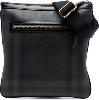 Burberry Pre-owned Burberry Smoke Check Coated Canvas Beckley Crossbody Ladies CNDONHOUDON