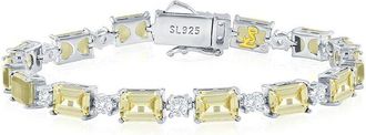 Suzy Levian Suzy Levian Gala Collection Silver CZ Tennis Bracelet