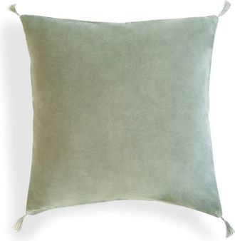 Febronie Coj&iacute;n algod&oacute;n verde grisaceo 50x50