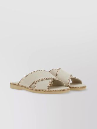 Hogan shearling leather sandals