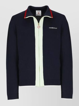 Casablanca high neck wool jacket long sleeves
