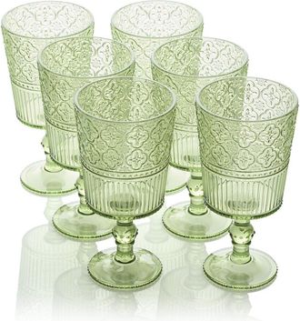 Certified International Set Of 6 Victoria 14Oz Acrylic All Purpose Goblets