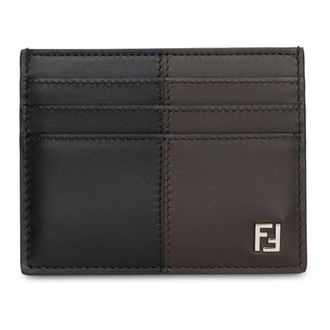 Fendi Tweekleurige portemonnee - Heren - Accessoires - Veelkleurig - Maat: ONE Size Leer