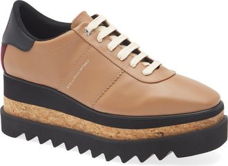 Stella McCartney Sneakelyse Platform Sneaker in Brandy at Nordstrom, Size 10.5Us