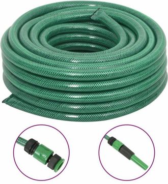 vidaXL Manguera De Jard&iacute;n Con Accesorios Pvc Verde 0,75 30 M Vidaxl