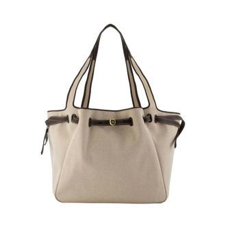 Tory Burch Tory Burch, Tote Bags, female, Beige, Size: ONE SIZE Romy Shopper Bag