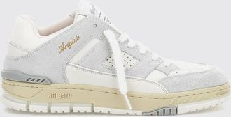 Axel Arigato Area Lo Fluffy Low-Top Sneakers in Bicolor Suede and Leather