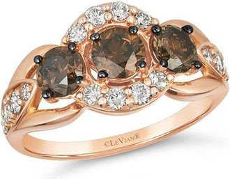 Le Vian Chocolate Diamonds 14K Rose Gold 1.83 Ct. Tw. Diamond Cocktail Ring