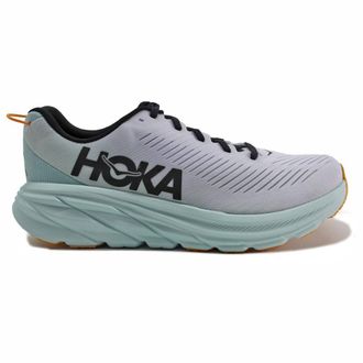 Hoka One One Hoka Rincon 3 Synthetic Textile Mens Low Top Trainers - White Blue Glass - Size:UK 10.5