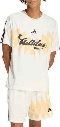 adidas Tiro X Common Goal Jersey T-Shirt in Dusky Bronze/Off White/Black at Nordstrom Rack, Size Xx-Large