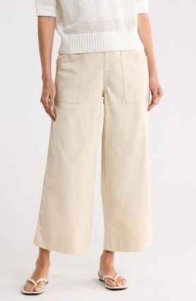 Sanctuary Tie Front Wide Leg Pants in New Natural at Nordstrom Rack, Size X-Small