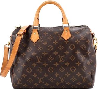 Louis Vuitton Borsa a spalla Speedy Bandouliere 30 in tela con monogramma - Marrone