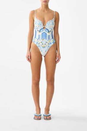 Camilla Continuous Underwire One Piece W Keyhole in De Nada Granada at Nordstrom, Size Xx-Large Au