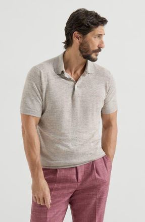 Brunello Cucinelli Polo-style sweater in Sand at Nordstrom, Size 56 It