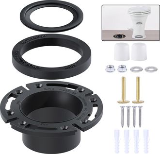 OEM Kit De Junta Para Inodoro De Rv Y Brida De Piso De 3, Dise&ntilde;ado Para Rv Serie 300/310/320, Reemplaza La Brida De Enchufe 385345892, La Junta De Descarg