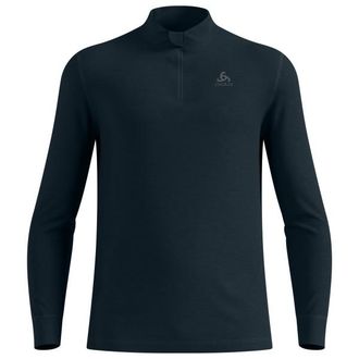 Odlo Baselayer Top Turtle Neck L/S Half Zip Merino 2 Merinounterw&auml;sche f&uuml;r Herren | blau