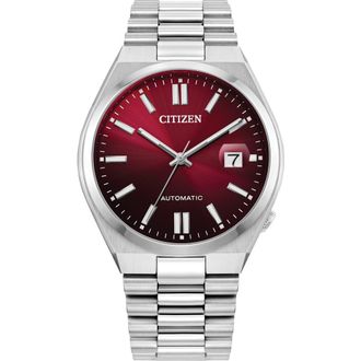 Citizen TSUYOSA Automatic Bracelet Watch, 40mm in Silver-Tone Red at Nordstrom