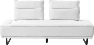 Beliani Sof&aacute; 3 Plazas Moderno Apartamento Tapizado Patas De Metal Tejido Ajustable Blanco Faxen