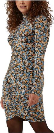 Envii Enmacro LS Dress AOP 6921 - Dames - Korte kleedjes - Veelkleurig - L - Kleedjes