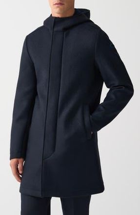 Colmar Spacer Knit Hooded Coat in Navy Blue at Nordstrom Rack, Size 42 Us / 52 Eu