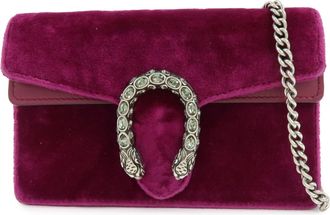 Gucci Dionysus Velvet Purple Velvet Handbag (Pre-Owned)