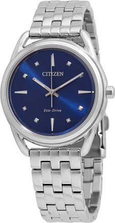 Citizen Eco-Drive Dress Classics Blue Dial Ladies Watch FE7090-55L