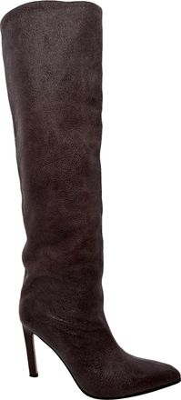 PARIS TEXAS Jude Knee-High Boots in Brown Calf Leather