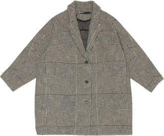 Bimba & Lola Jack met knopen en pied-de-poule print - Zwart