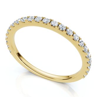 Pompeii3 1/5Ct Diamond Wedding Stackable Anniversary Ring 10k Gold Lab Grown