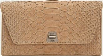 Akris Anouk Snakeskin Suede Envelope Clutch Bag