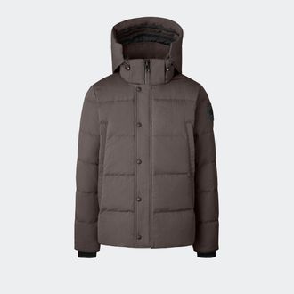 Canada Goose Wyndham Parka Crinkle Cotton (Men, Coastal Grey, XL)