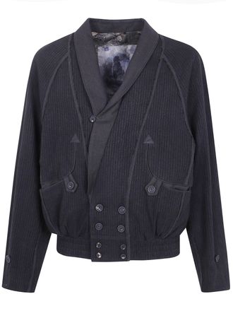 Ziggy Chen Cropped Shawl Collar Jacket