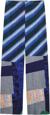 Issey Miyake City Collage Broeken - Dames - Straight fit broeken - Veelkleurig - 2XL - Polyester - Broeken