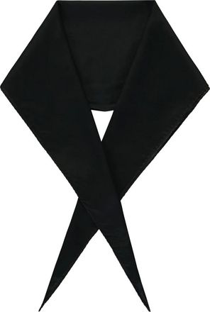 Ermenegildo Zegna Accessoires, Heren, Zwart, ONE Size, Katoen, Sjaal met puntige profiel