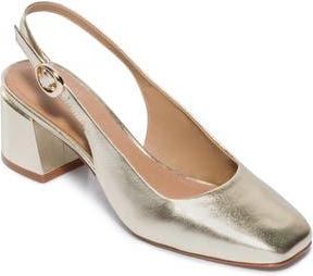 Bernardo Alexia Slingback Pump in Champagne Antique Calf at Nordstrom Rack, Size 7.5