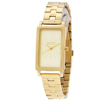 Skagen Hagen Lille Quartz Gold Dial Ladies Watch SKW3098