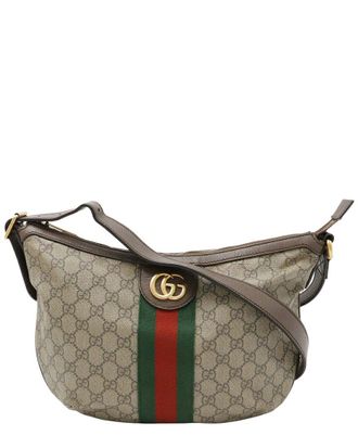 Gucci Beige Gg Supreme Canvas Ophidia Medium Shoulder Bag (Authentic Pre- Loved)