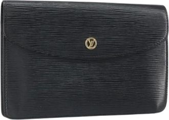 Louis Vuitton Pre-owned Clutches, female, Black, Size: ONE SIZE Pre-owned Epi Montaigne 23 Clutch Bag