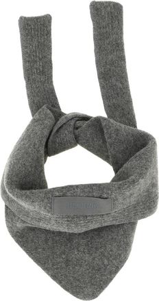 Jacquemus Le Chale Gros-Grain Bandana - Dames - Accessoires - Grijs - Maat: ONE Size Katoen