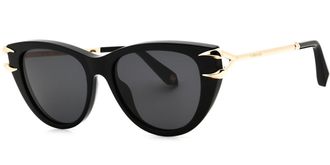 Roberto Cavalli SRC031 0700 Womens Sunglasses Black Size 55